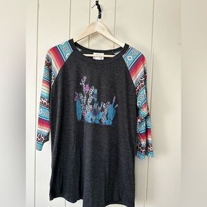 Women’s 3/4 Sleeve Shirt, Large